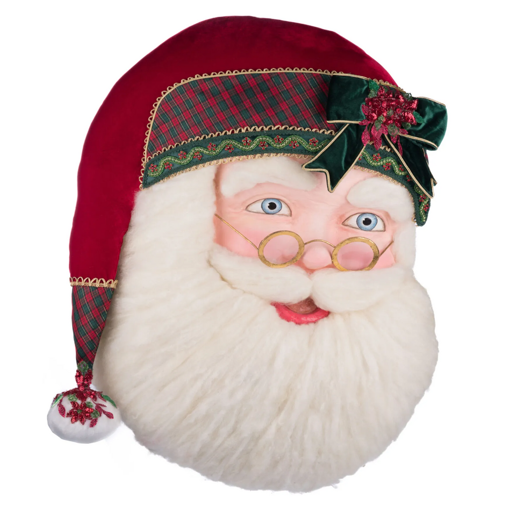 Holiday Magic Santa Wall Mask Christmas Decoration - The Well Appointed House