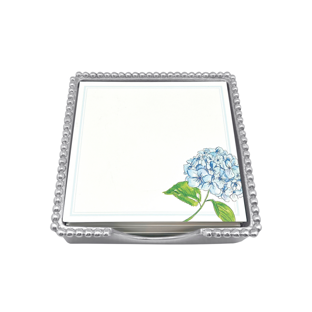 Hydrangea Beaded Note Pad Set - The Well Appointed House