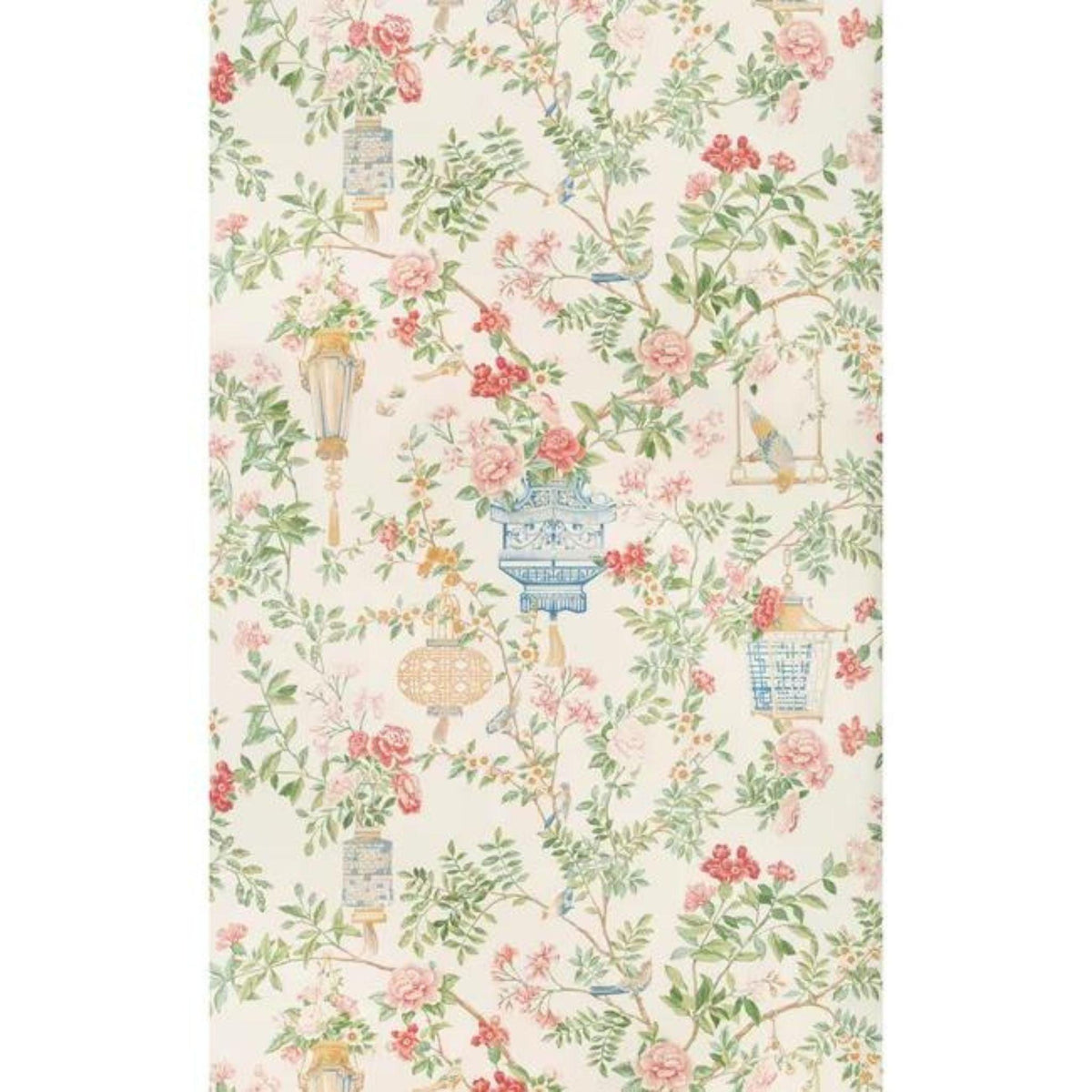 Jardin Fleuri Wallpaper in Ivory – The Well Appointed House