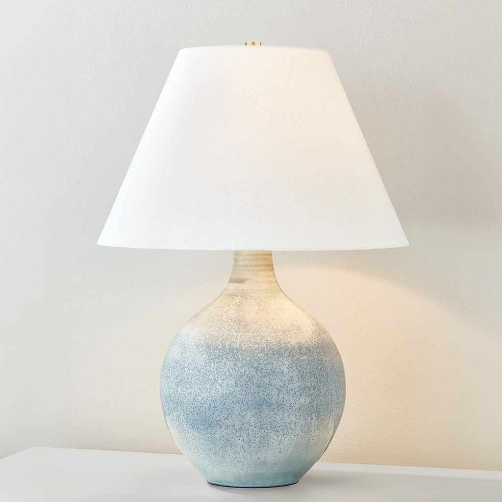 Kearny Glazed Gourd Style Table Lamp - The Well Appointed House