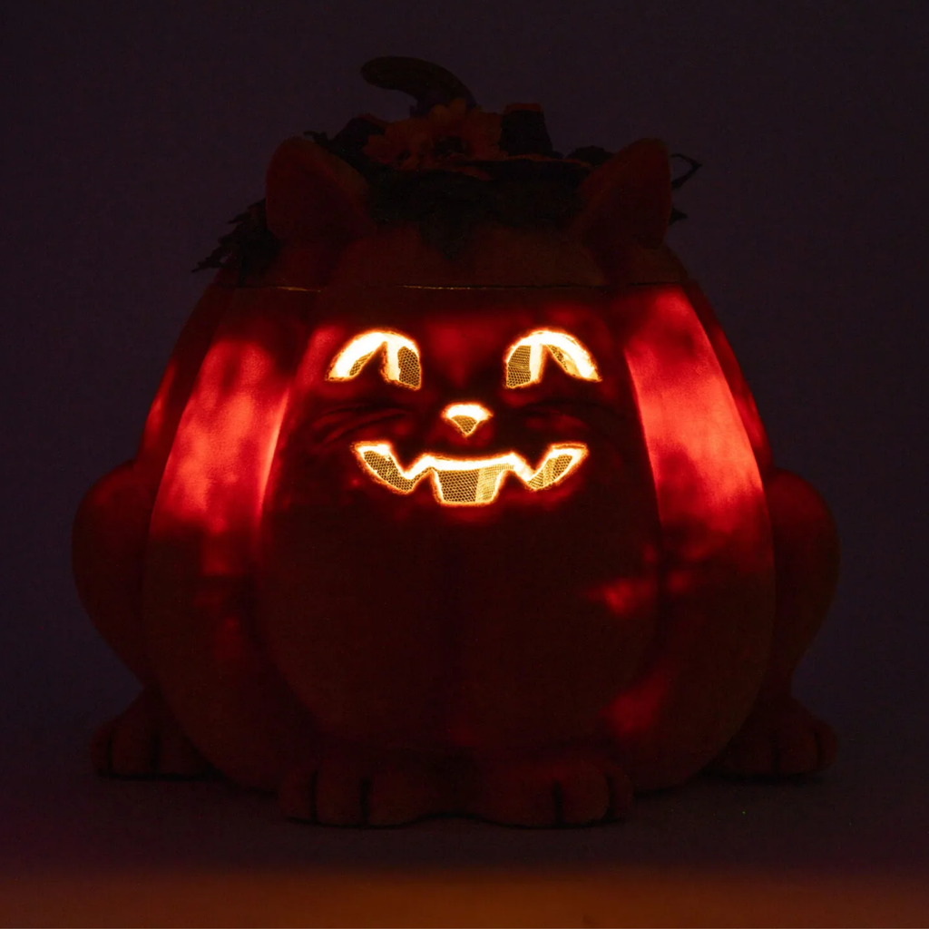 Jackie The Kitty Cat Pumpkin Candy Container - The Well Appointed House