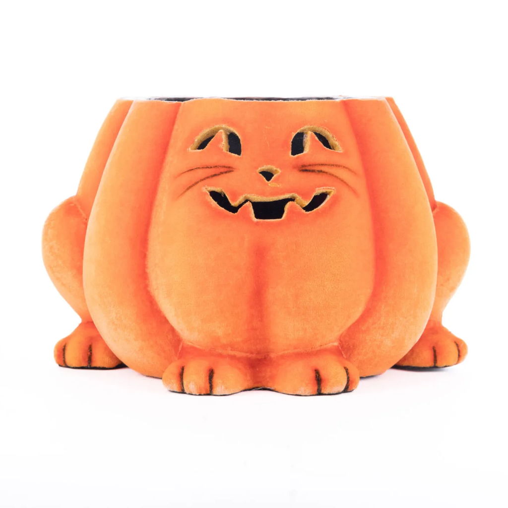 Jackie The Kitty Cat Pumpkin Candy Container - The Well Appointed House