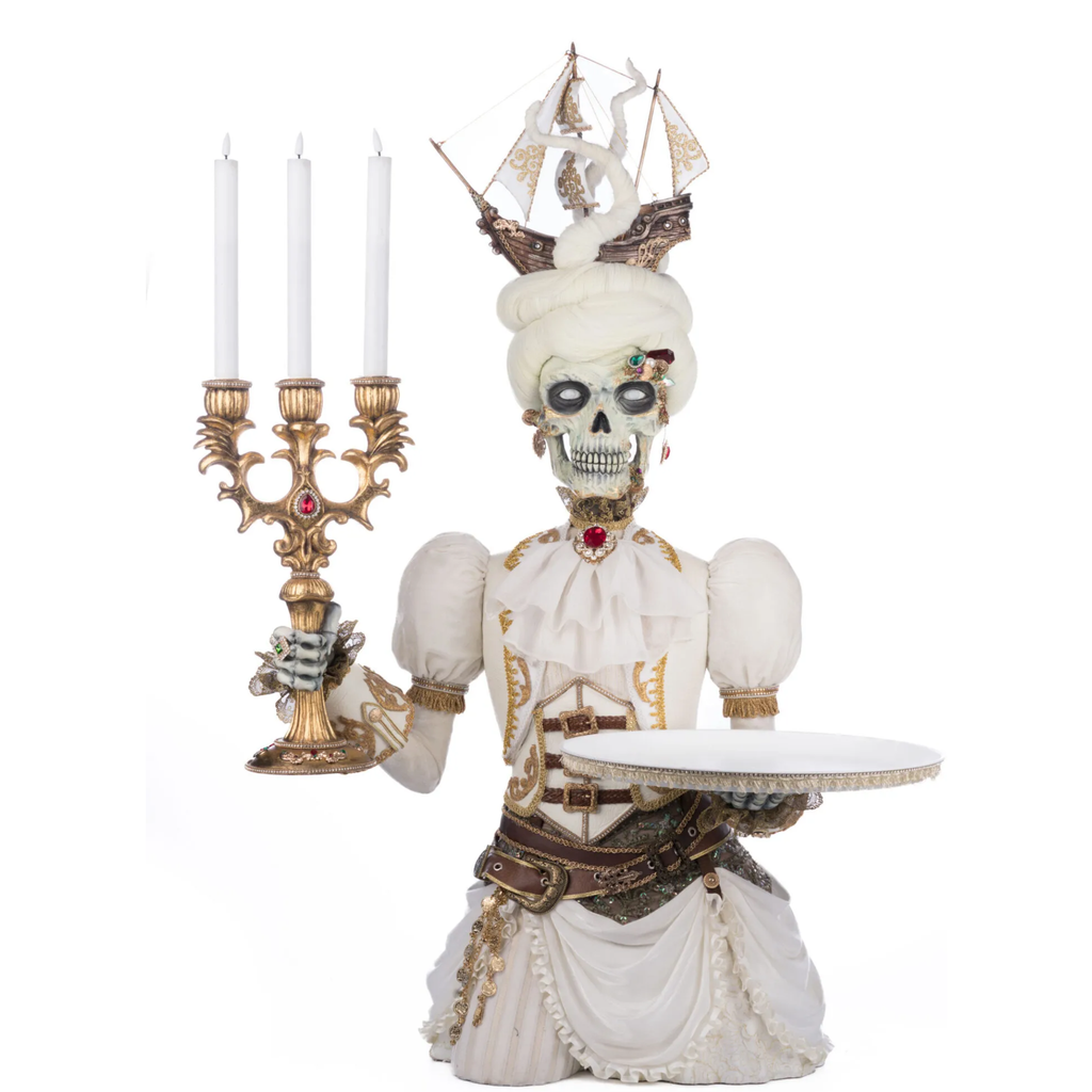 Lady Adelaid Apparition With Candelabra And Tray - The Well Appointed House