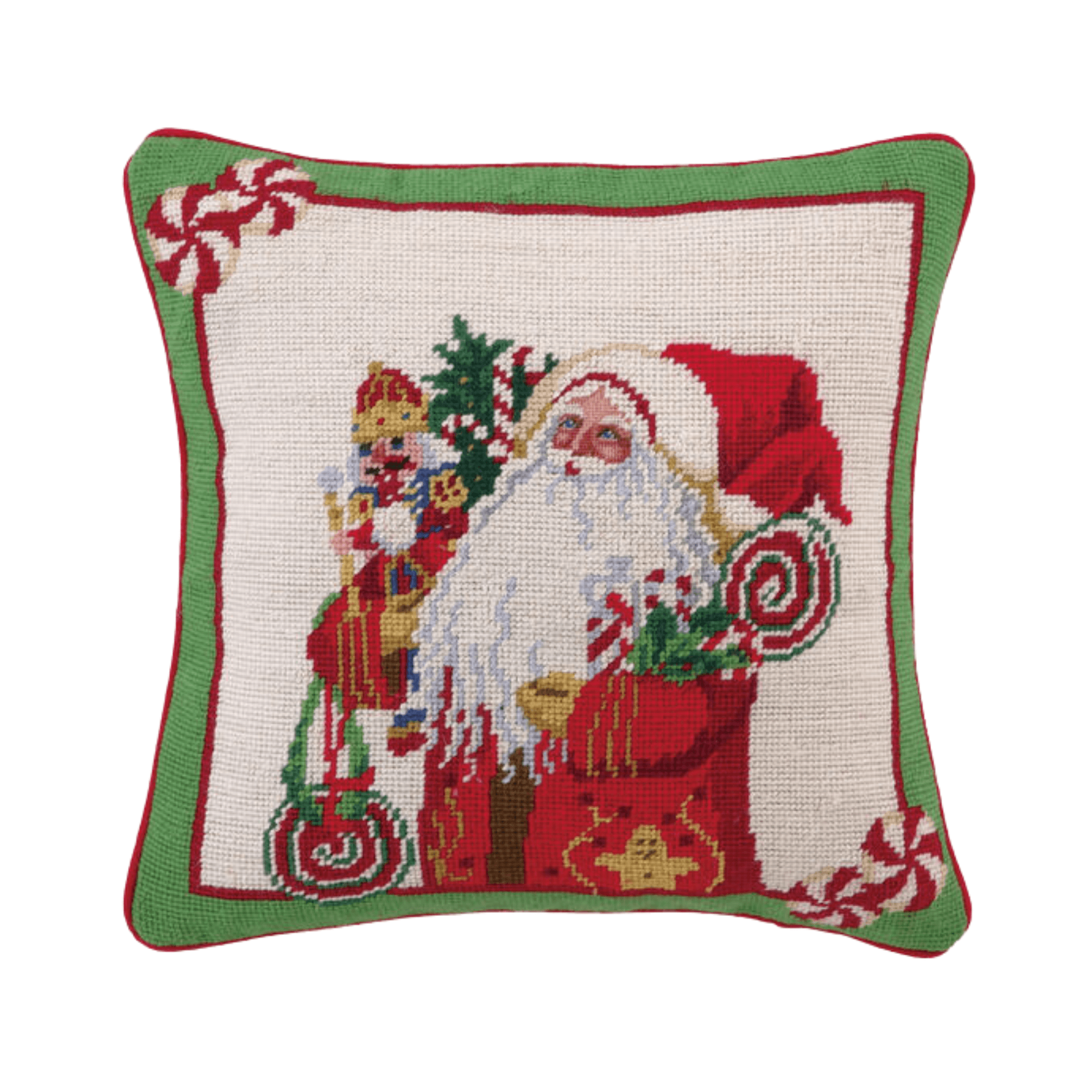 Jolly Father Christmas Throw Pillow Cover & Insert