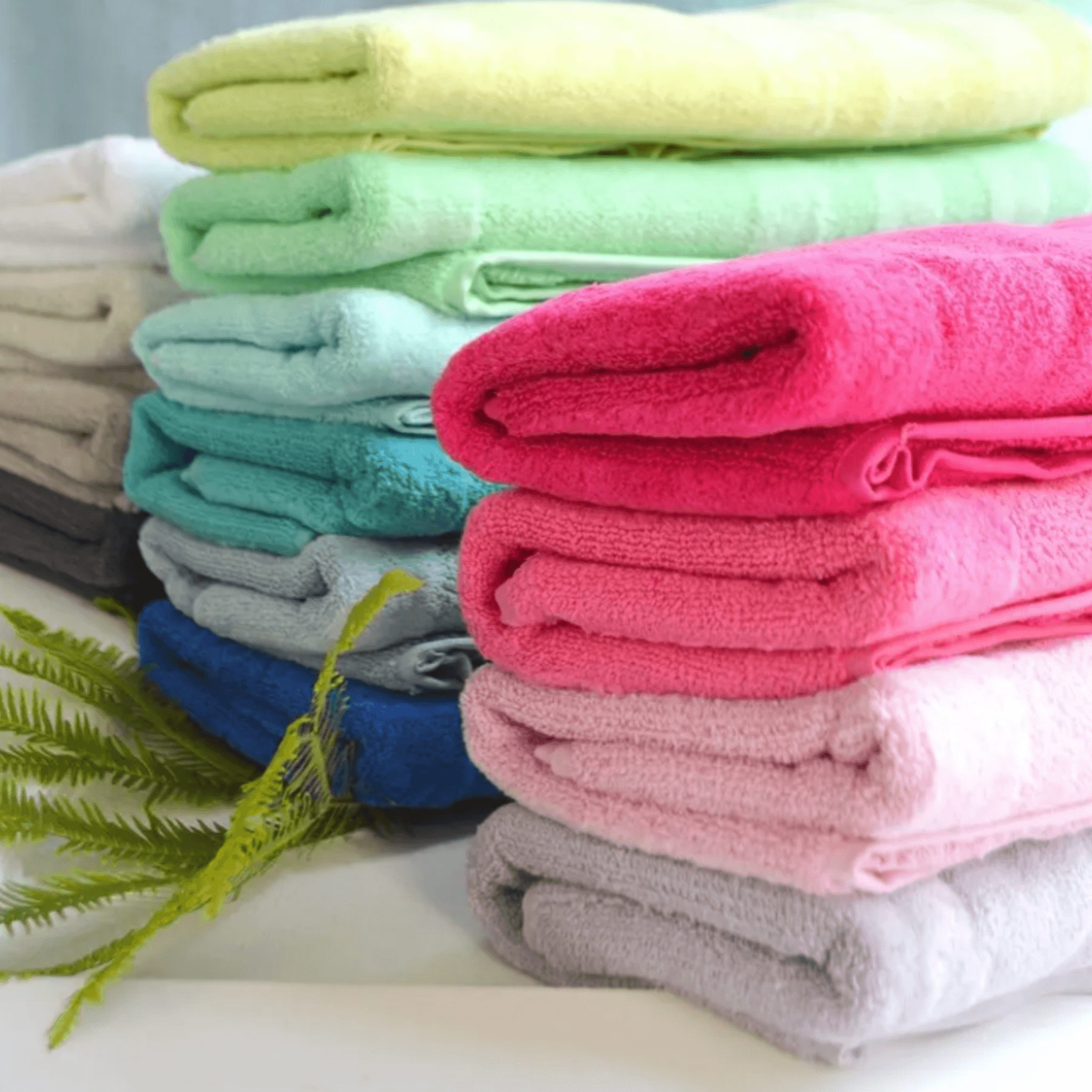 Plush Devon Terry Scalloped Bath Towels With Optional Monogram