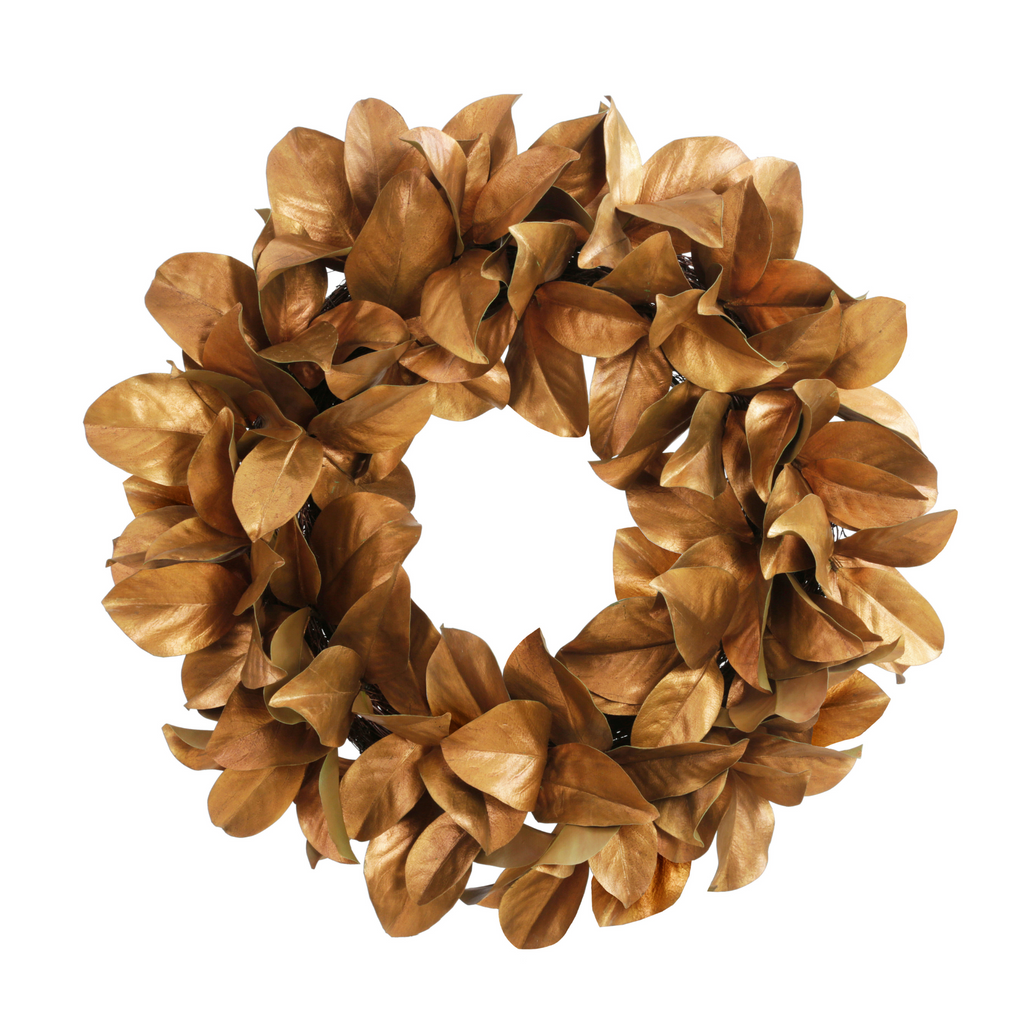 Magnolia Gold Leaf 30'' Wreath - The Well Appointed House 