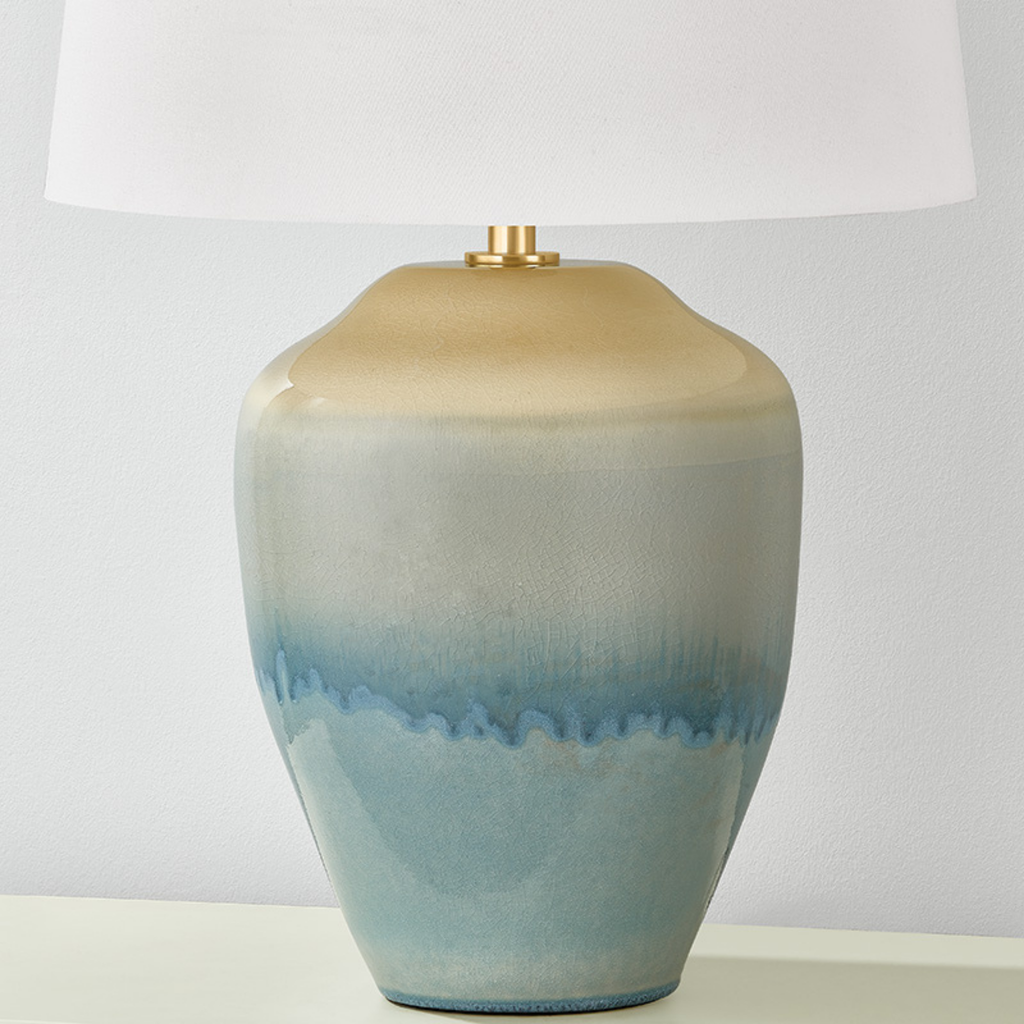 Montville Glazed Table Lamp - The Well Appointed House