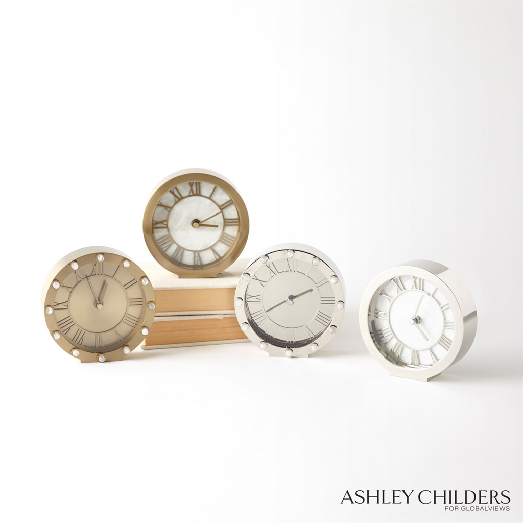 Mother of Pearl Clock - The Well Appointed House