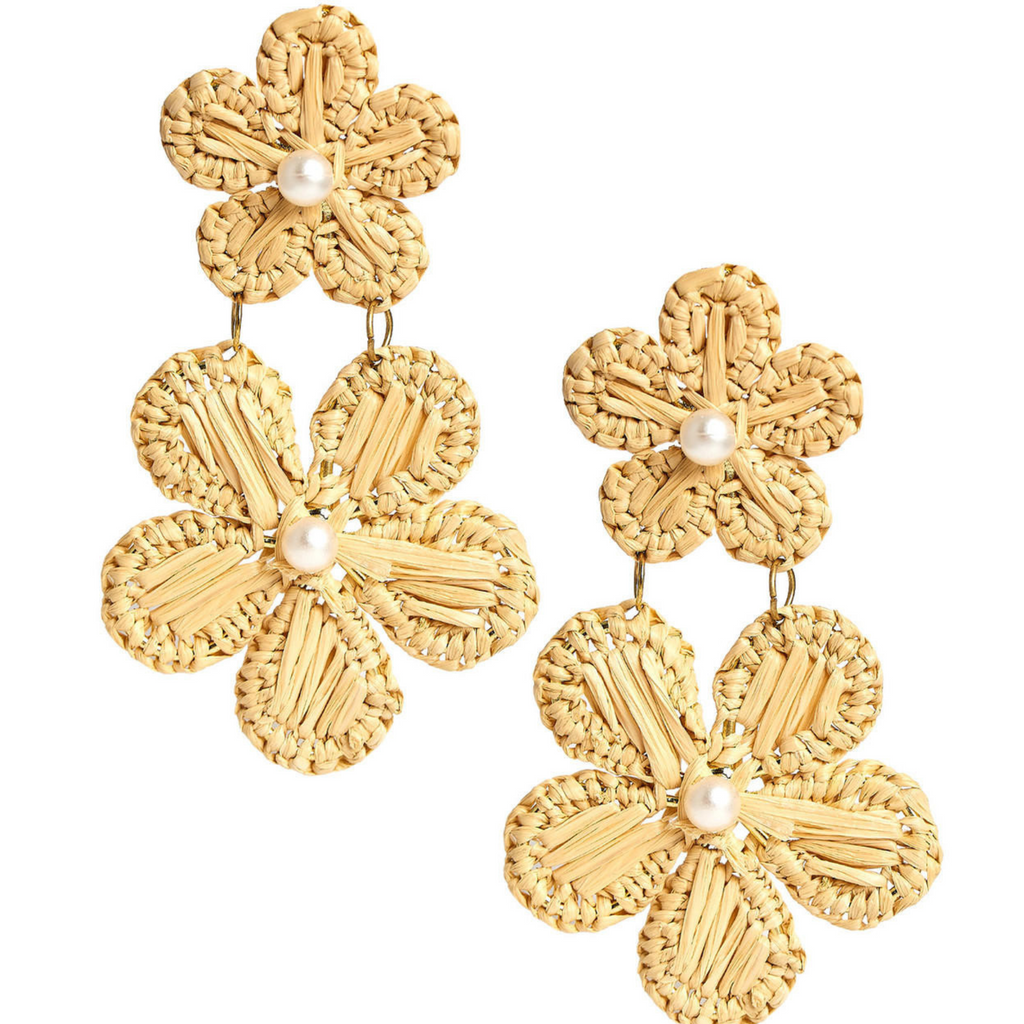 Marigold Raffia Earring - The Well Appointed House