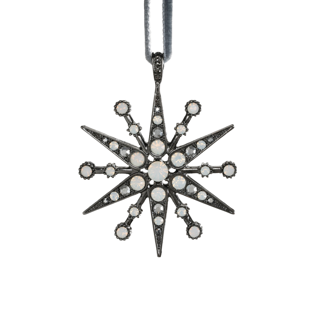 Deco Snowflake Hanging Ornament - The Well Appointed House