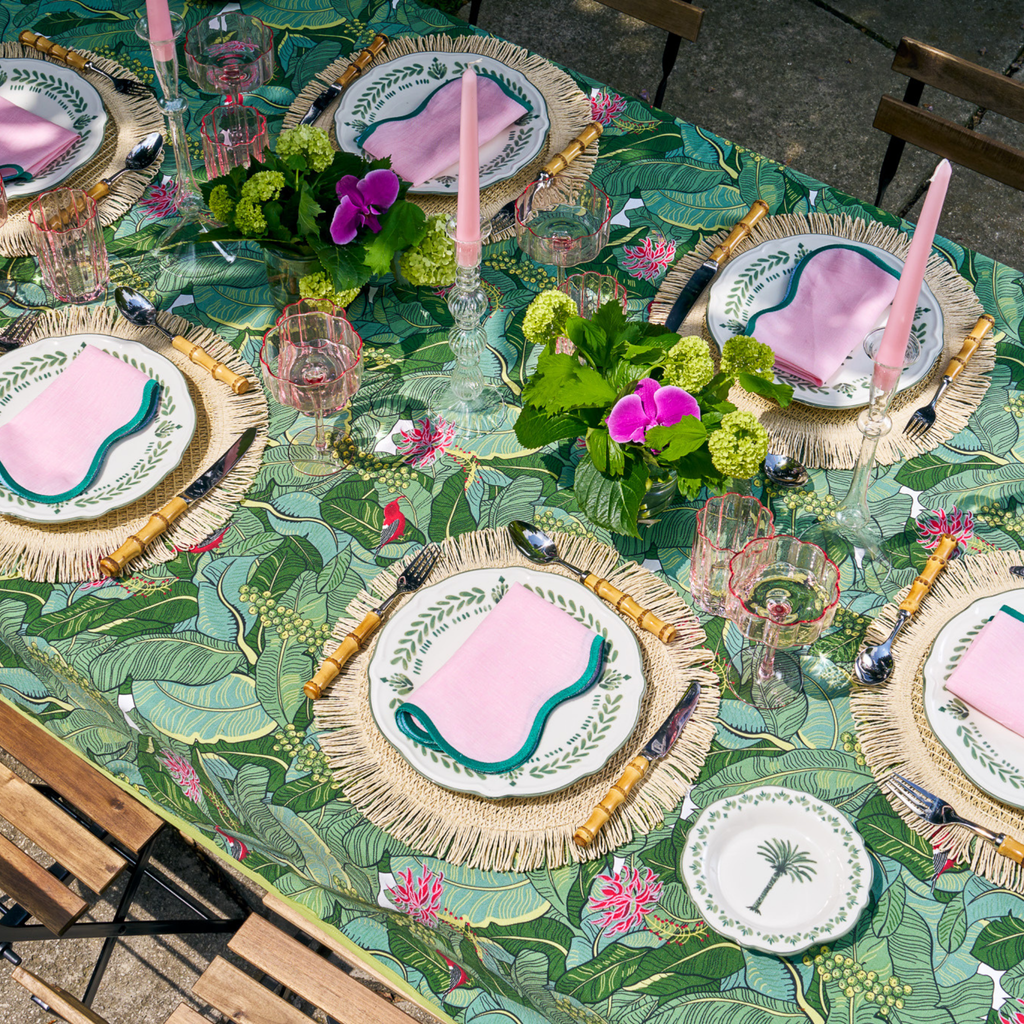 Palmier Tropical Tablecloth - The Well Apponted House