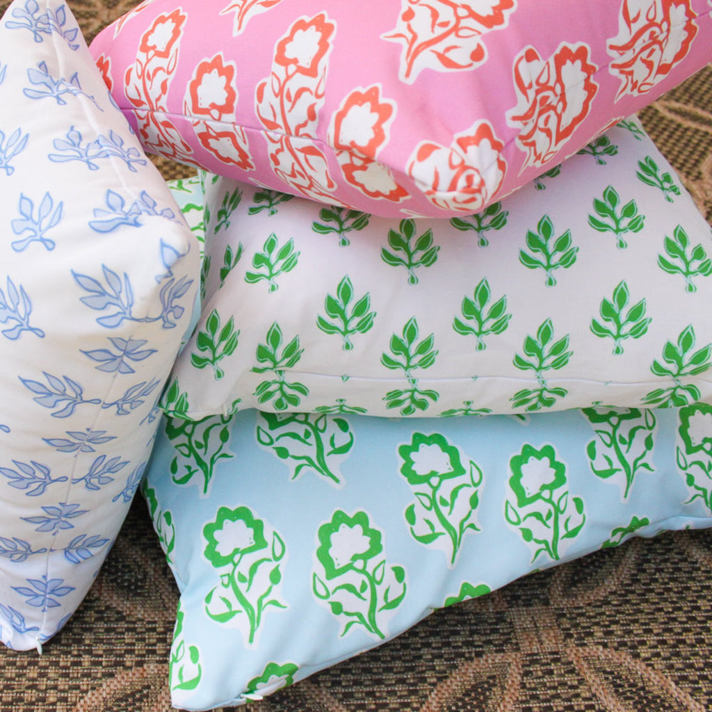 Flora Indoor/Outdoor Pillow Square - The Well Appointed House