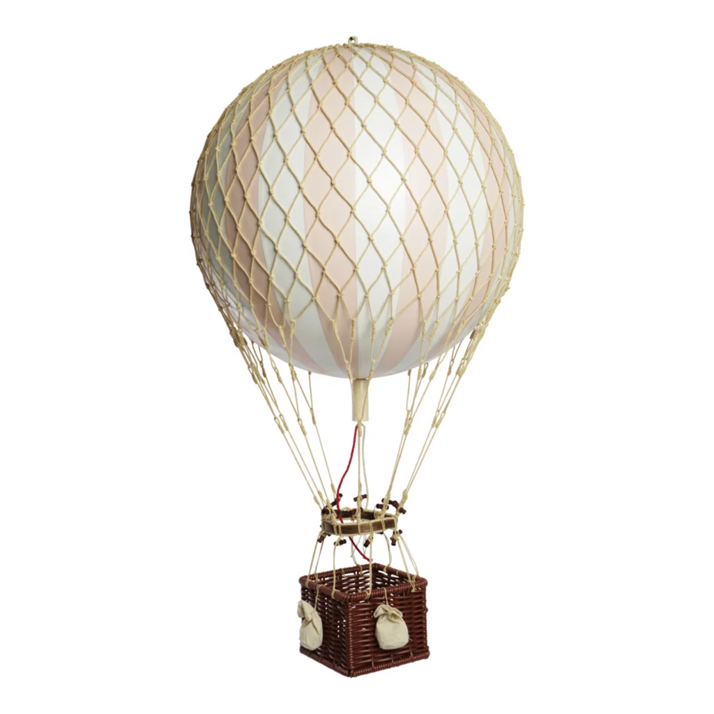 LED Illuminated Blue With Stars Air Balloon Model - The Well Appointed House