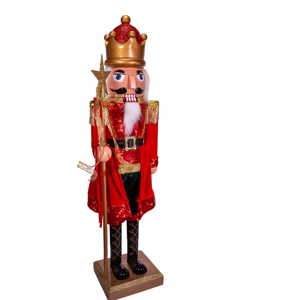 32" Red and Gold King Nutcracker - The Well Appointed House