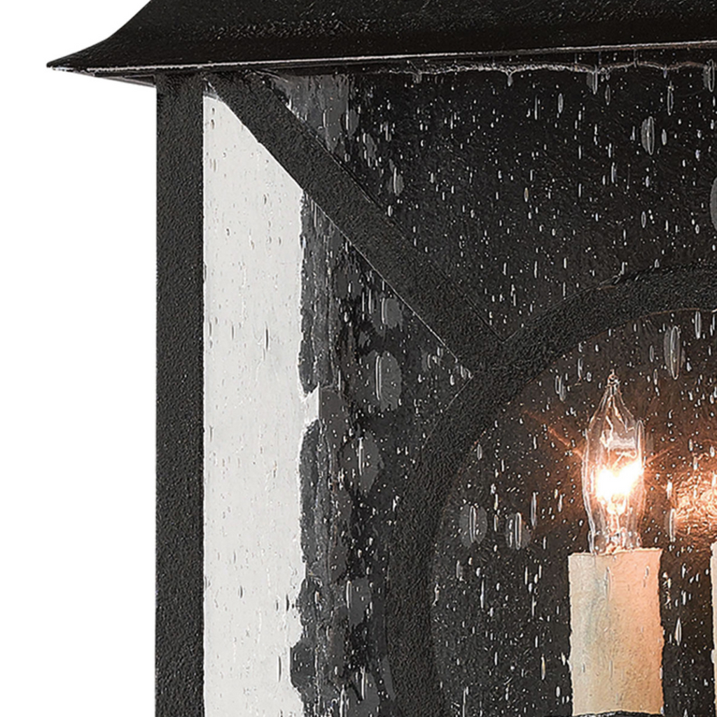 Ripley Outdoor Wall Sconce in Midnight - The Well Appointed House 