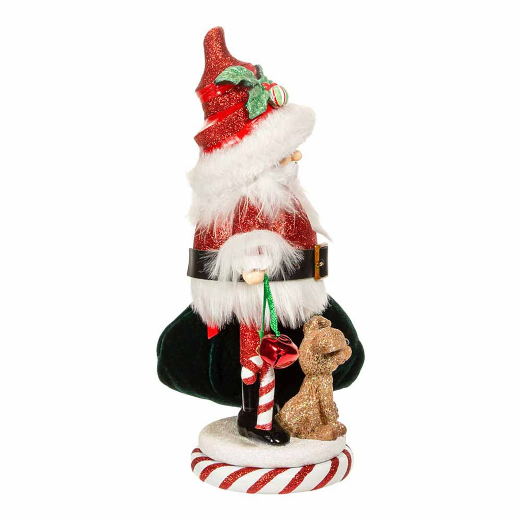 12" Hollywood Nutcrackers™ Chubby Santa With Puppy Nutcracker - The Well Appointed House