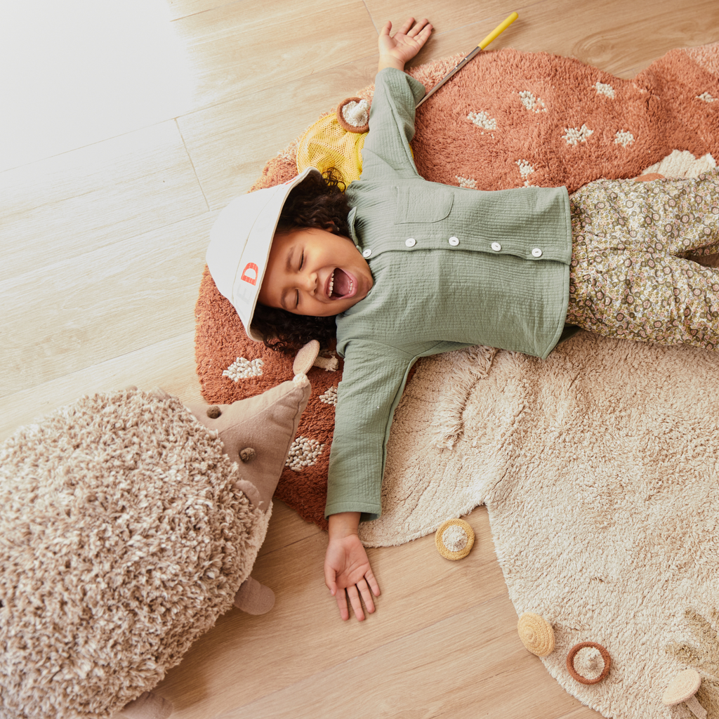 Hedgehog Decorative Pouf For Kids - The Well Appointed House