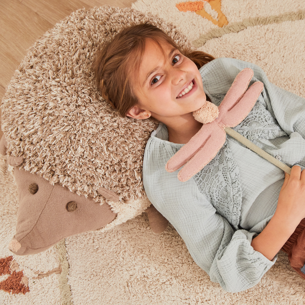 Hedgehog Decorative Pouf For Kids - The Well Appointed House