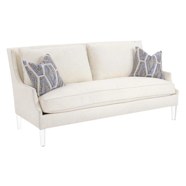 Hand Tufted Back and Arms Upholstered Two Seat Cushion Sofa with Nailh –  The Well Appointed House