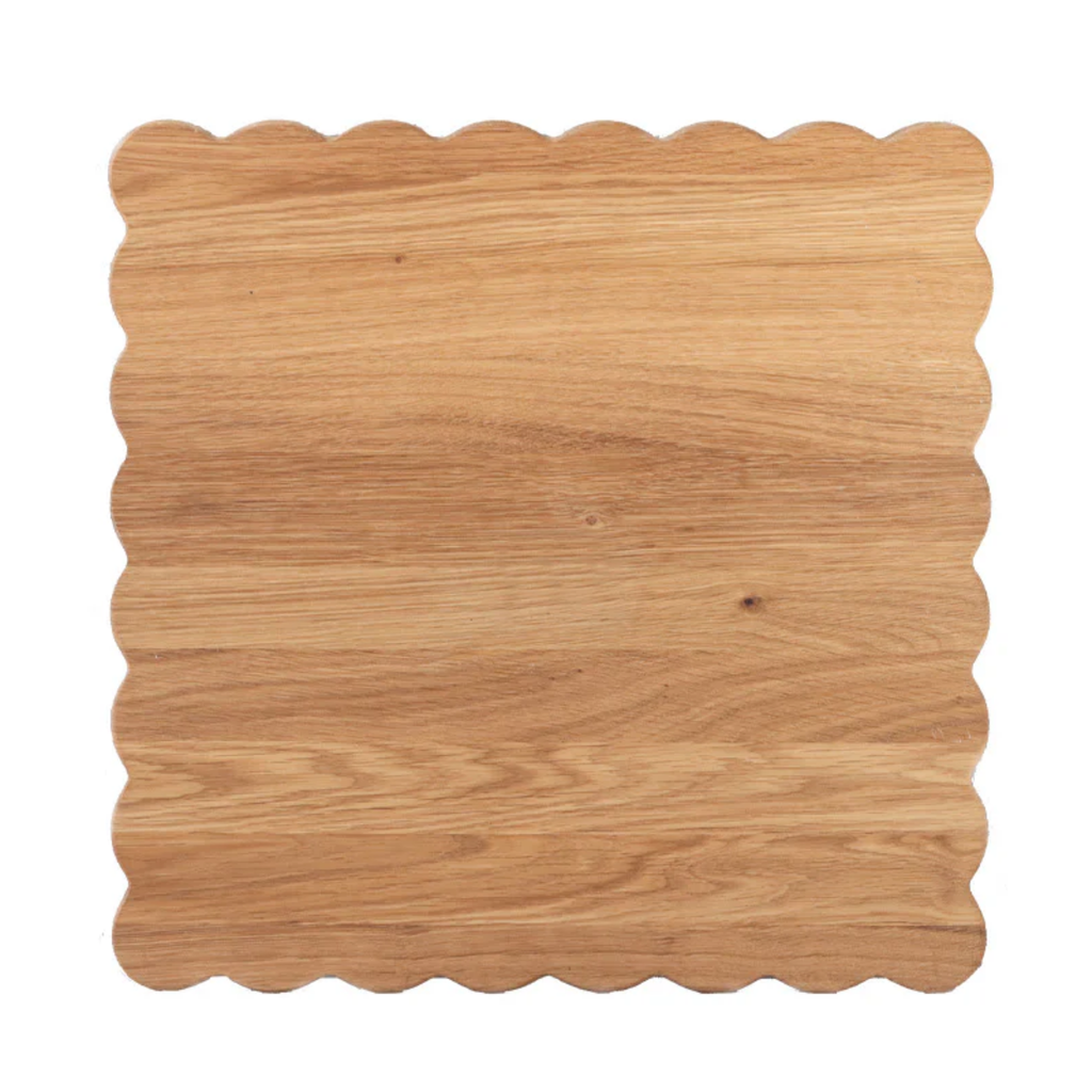 Large Square Scalloped Cutting Board - The Well Appointed House 