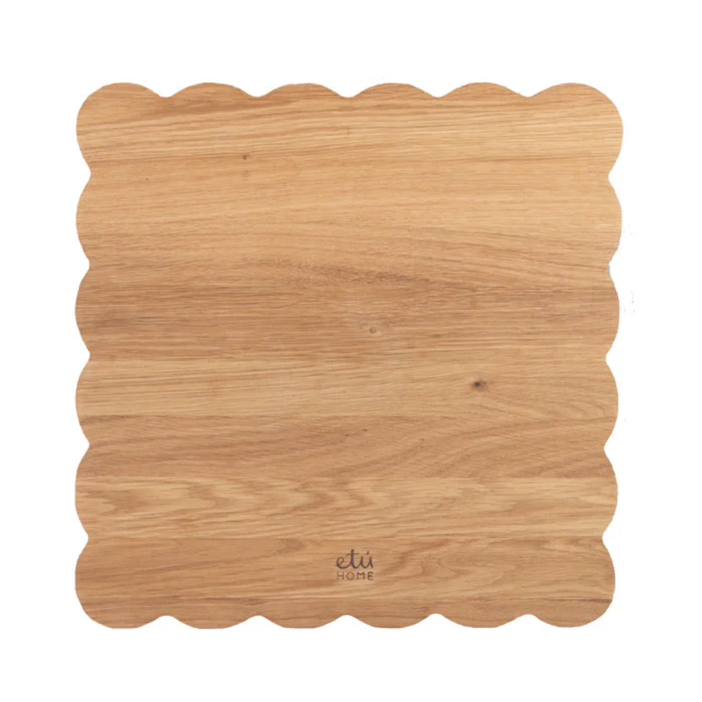 Small Square Scalloped Cutting Board - The Well Appointed House 