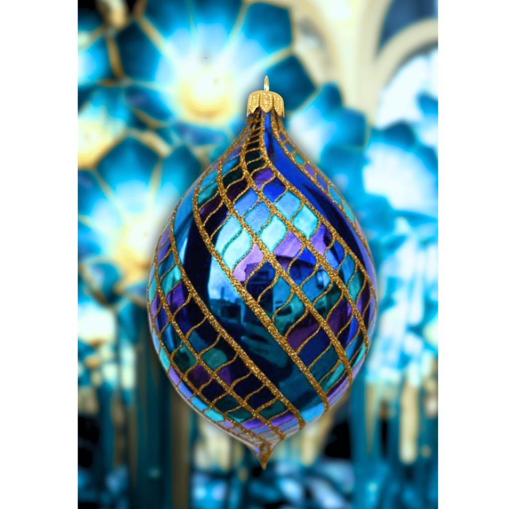 Stardust Spinner Blown Glass Christmas Ornament - The Well Appointed House