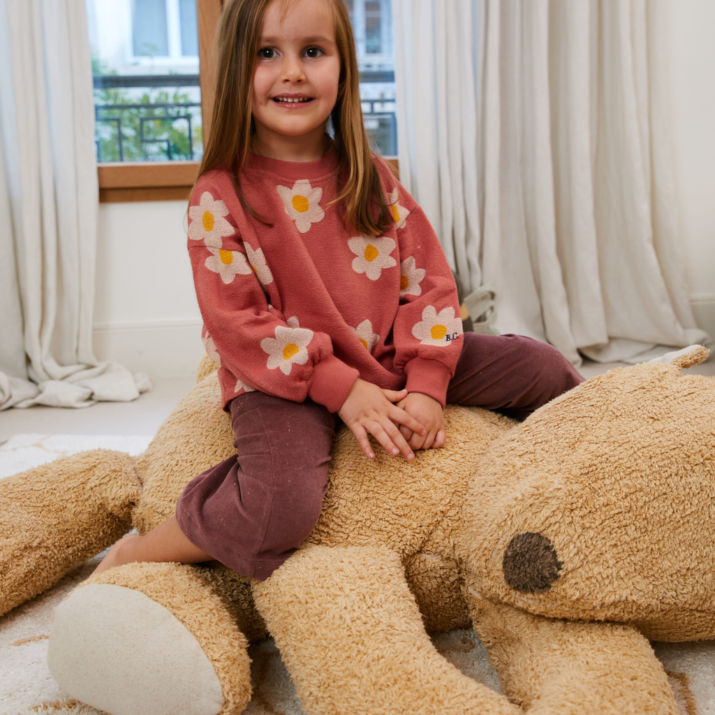 Sleepy Bear Decorative Pouf For Kids - The Well Appointed House