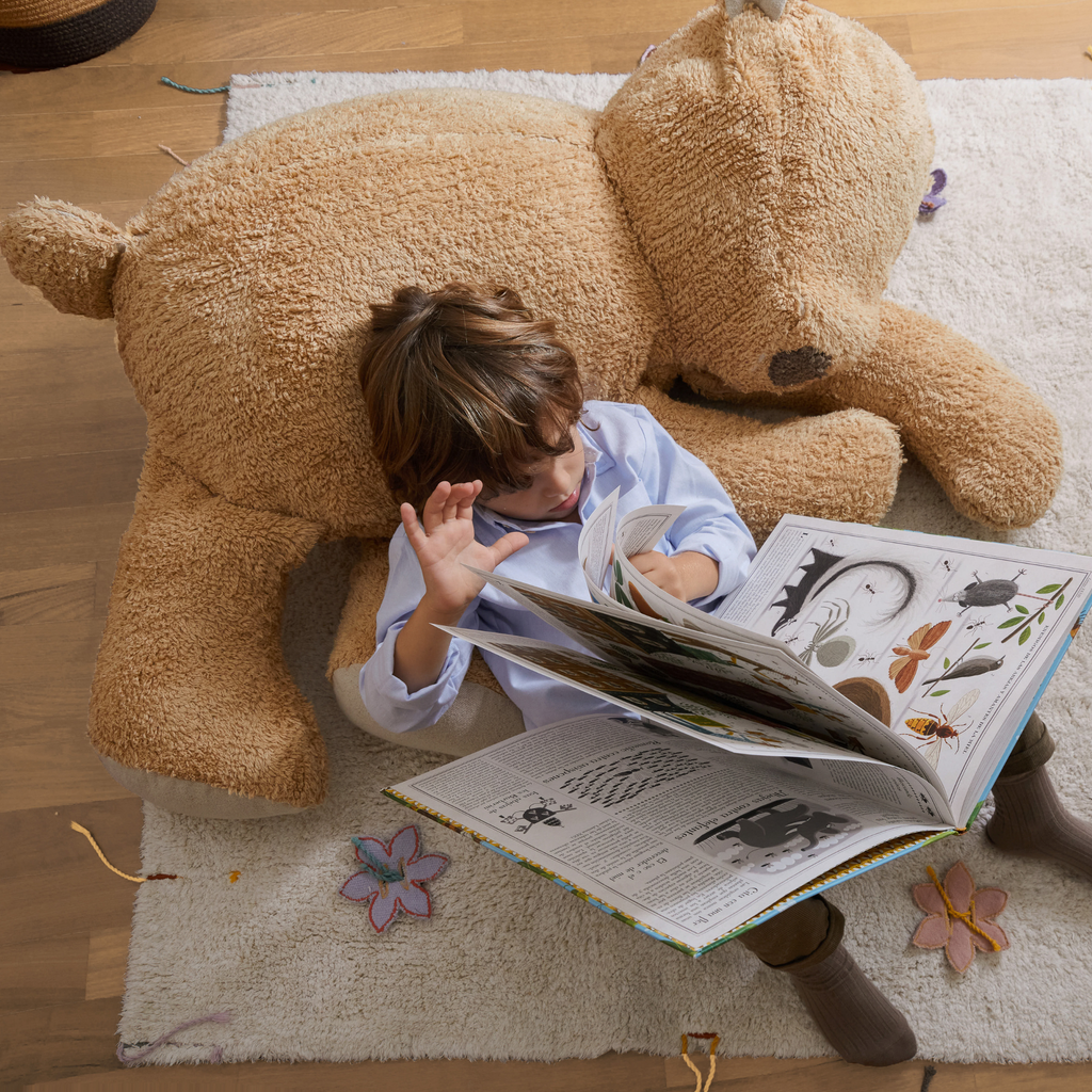 Sleepy Bear Decorative Pouf For Kids - The Well Appointed House