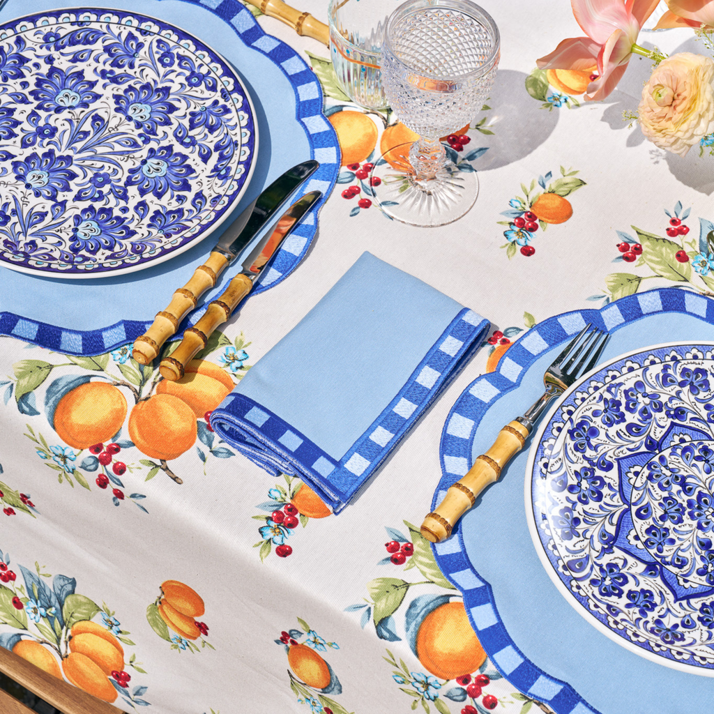 Summer Basket Tablecloth - The Well Appointed House