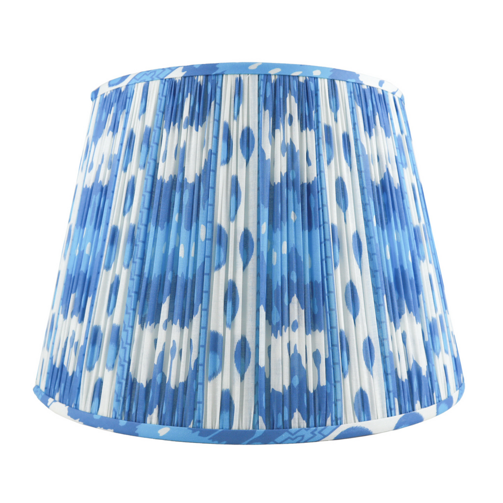 Swag Printed Lampshade In Blue - The Well Appointed House