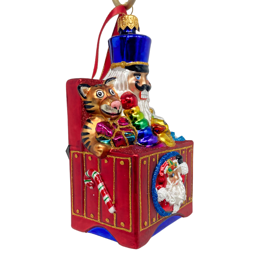 Erik’s Toy Box Blown Glass Christmas Ornament - The Well Appointed House