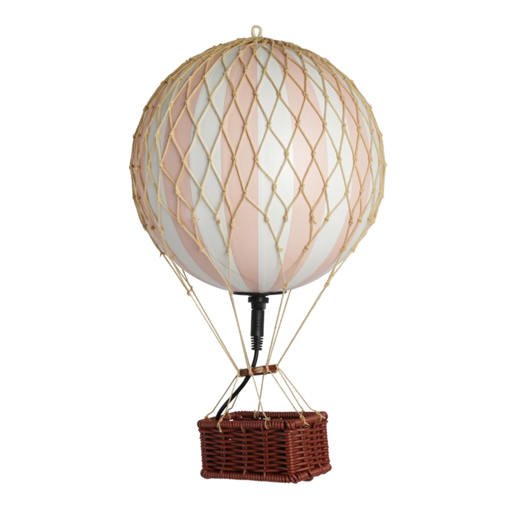 LED Illuminated Pink & White Air Balloon Model - The Well Appointed House