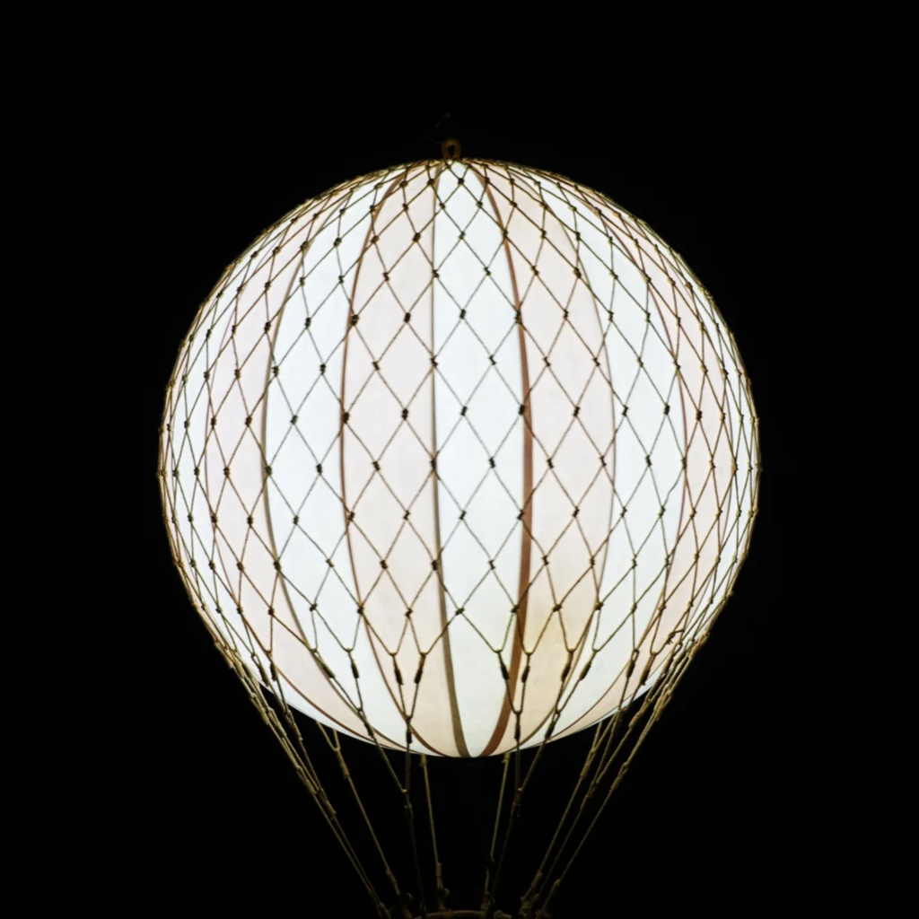 LED Illuminated Pink & White Air Balloon Model - The Well Appointed House