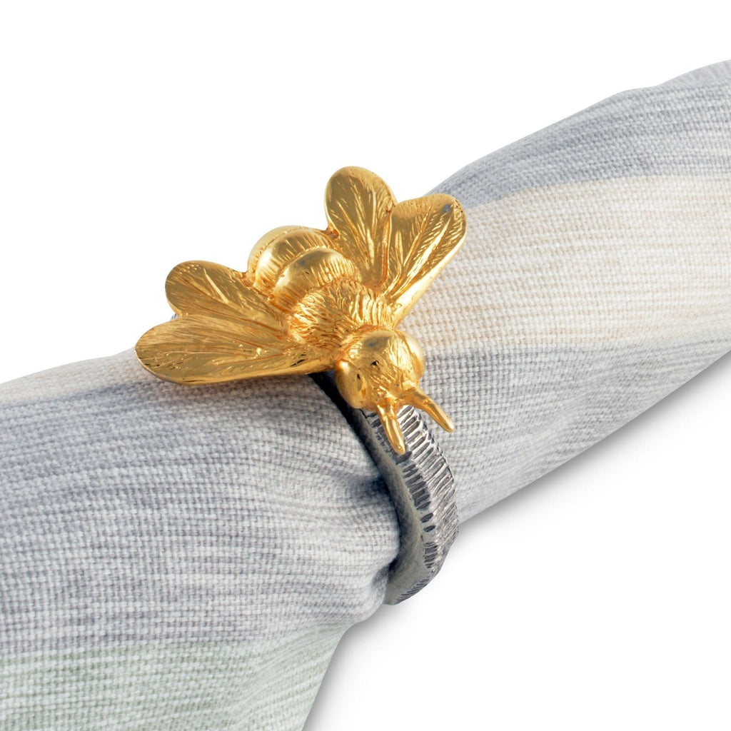 Gold Bee Napkin Ring - The Well Appointed House