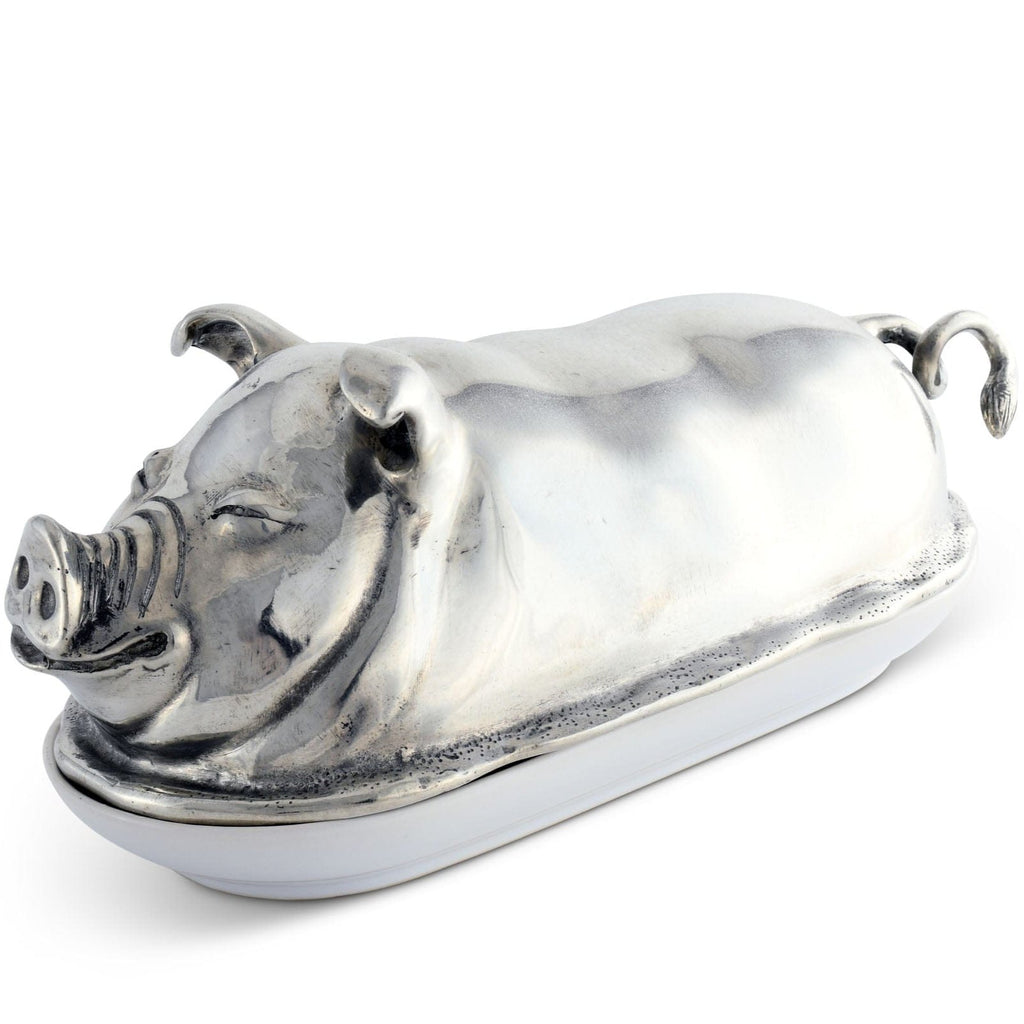 Happy Pig Butter Dish - The Well Appointed House