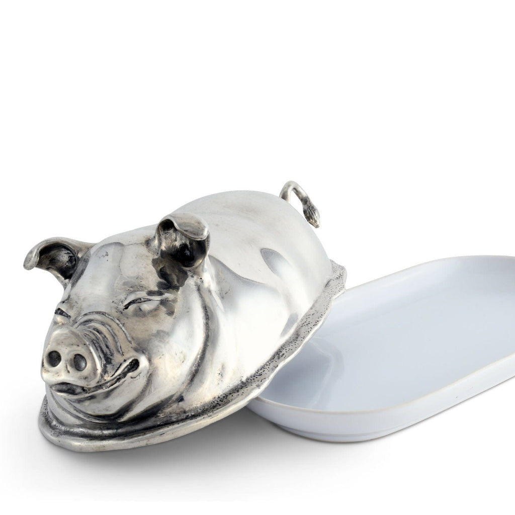 Happy Pig Butter Dish - The Well Appointed House