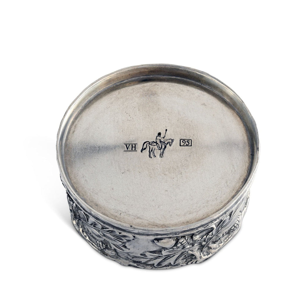 Acorn Oak & Leaf Pewter Wine Coaster - The Well Appointed House