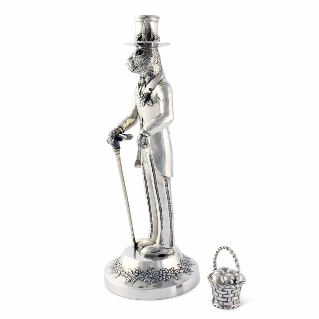 Gentleman Hare Tall Candlestick - The Well Appointed House