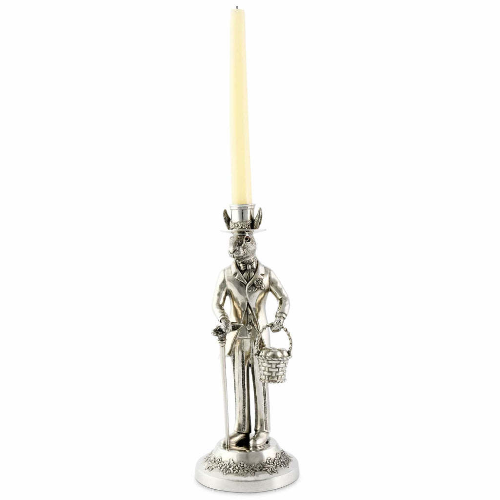 Gentleman Hare Tall Candlestick - The Well Appointed House