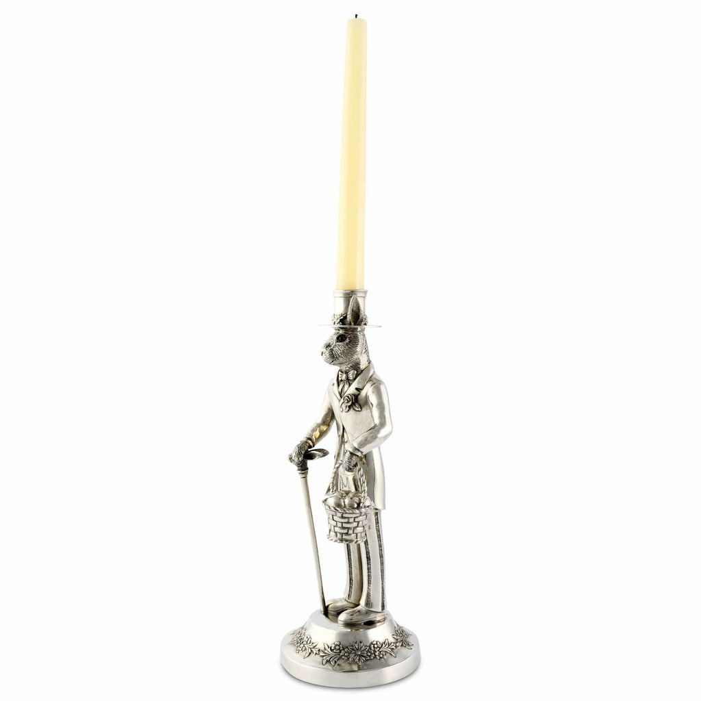 Gentleman Hare Tall Candlestick - The Well Appointed House