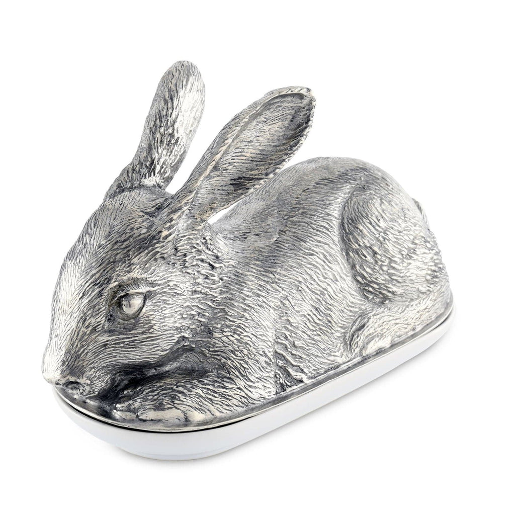 Pewter Rabbit Butter Dish - The Well Appointed House