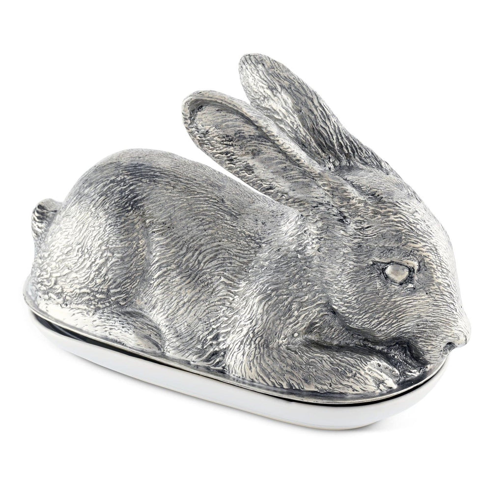 Pewter Rabbit Butter Dish - The Well Appointed House