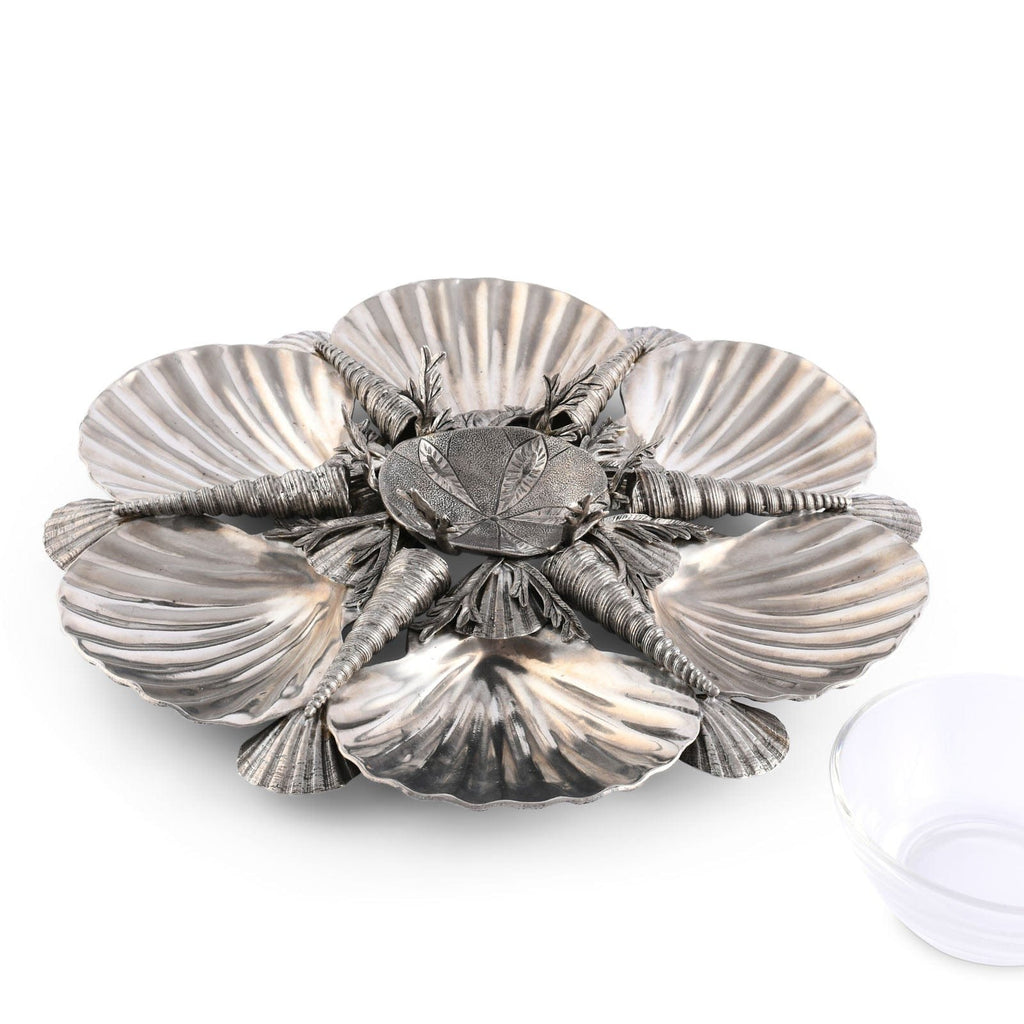 Pewter Marine Life Serving Tray - The Well Appointed House