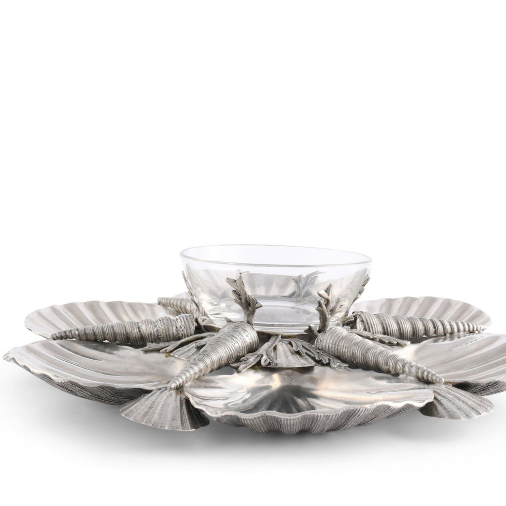 Pewter Marine Life Serving Tray - The Well Appointed House