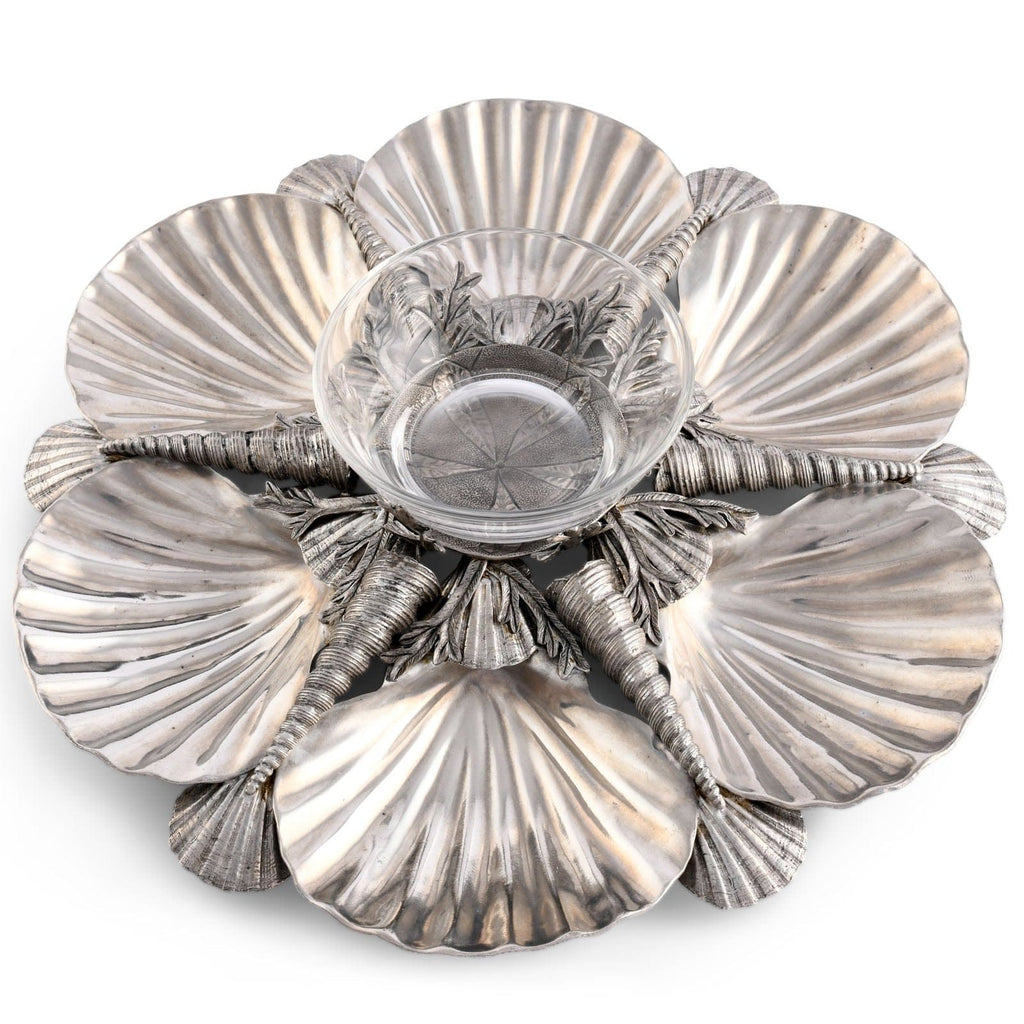 Pewter Marine Life Serving Tray - The Well Appointed House