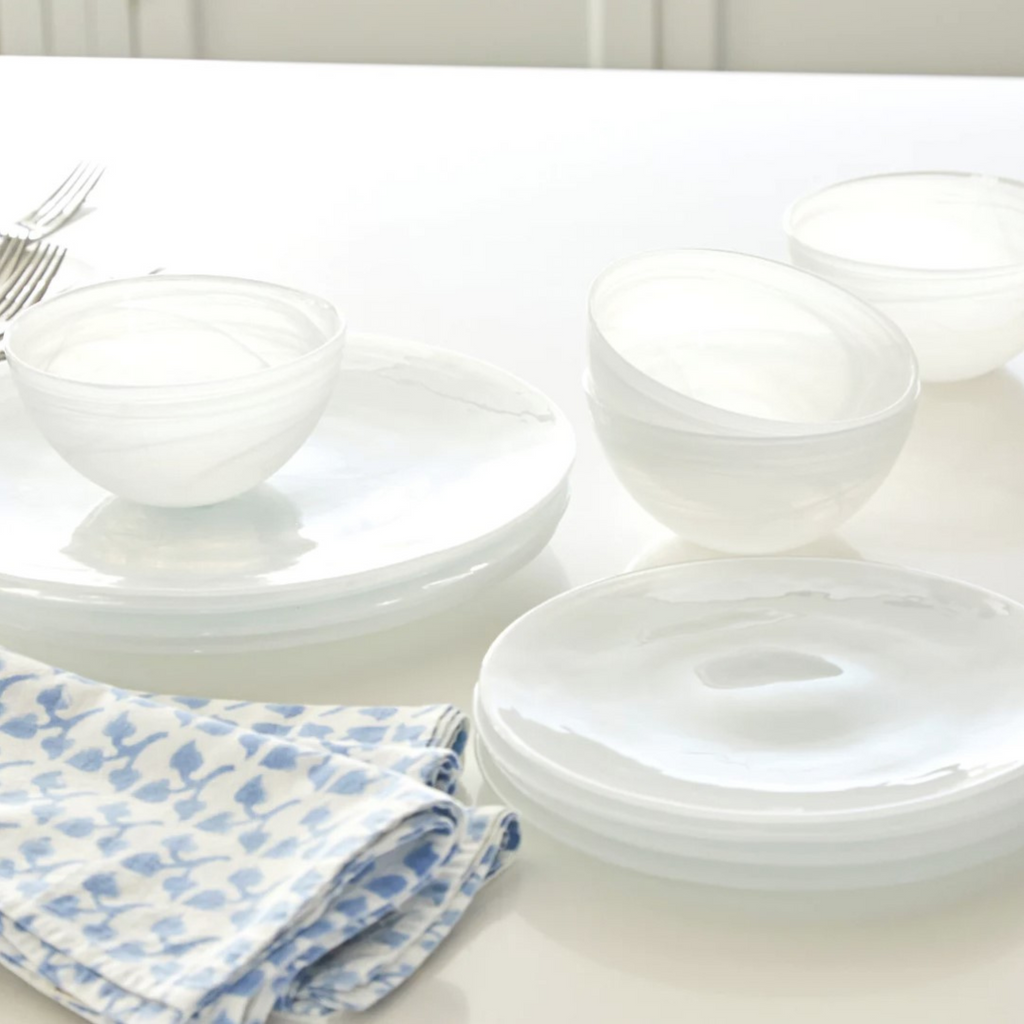 Alabaster White Dinner Set - The Well Appointed House