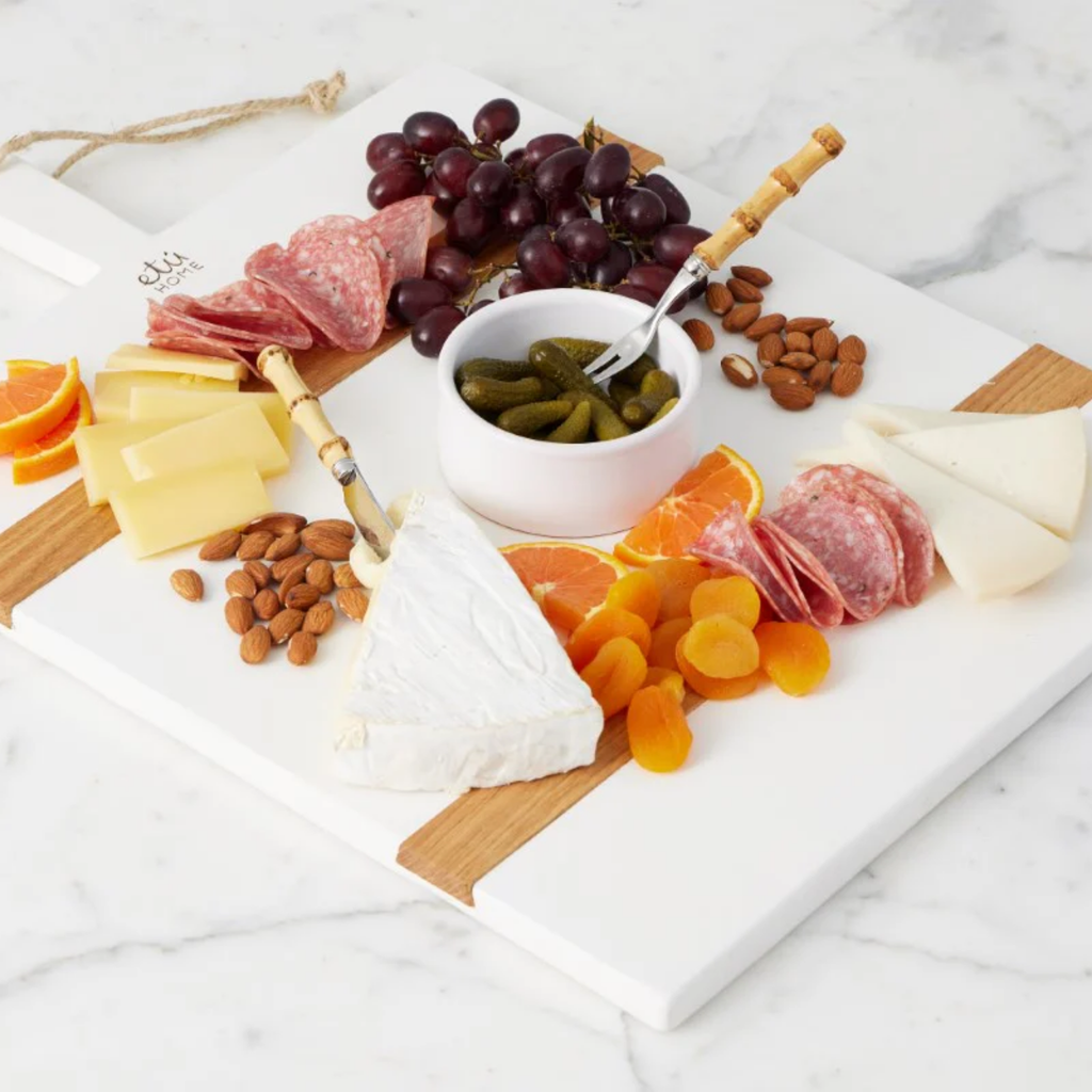 White Rectangle Mod Charcuterie Board - The Well Appointed House