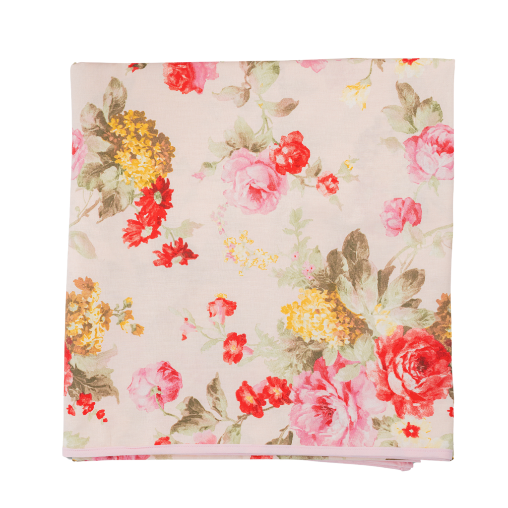 Wild Roses Cotton Tablecloth - The Well Appointed House