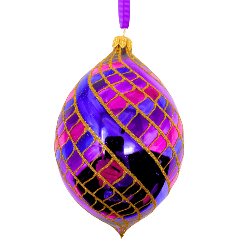 Winning Streak Spinner Blown Glass Christmas Ornament - The Well Appounted House