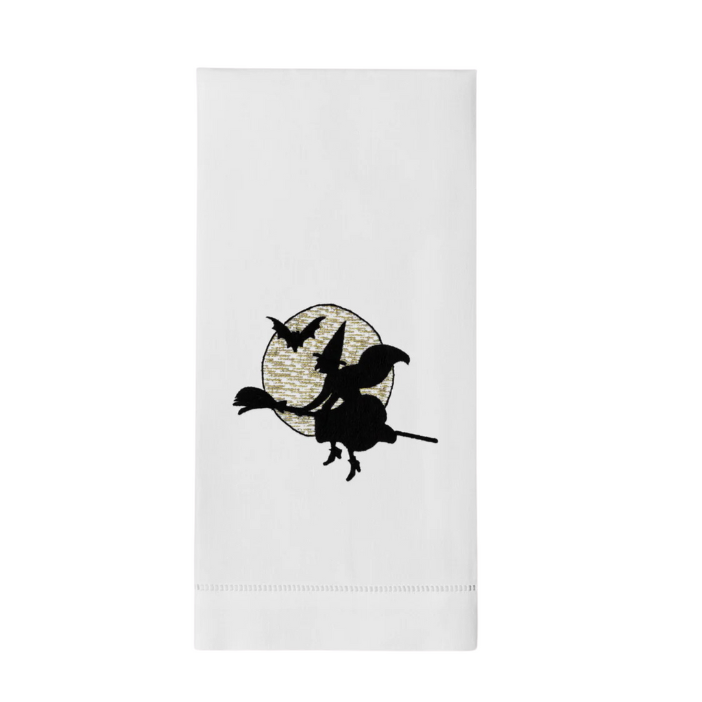 Set of 2 Witch Silhouette Hand Towels - The Well Appointed House